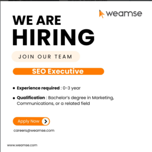 Social media post announcing new employment opportunities